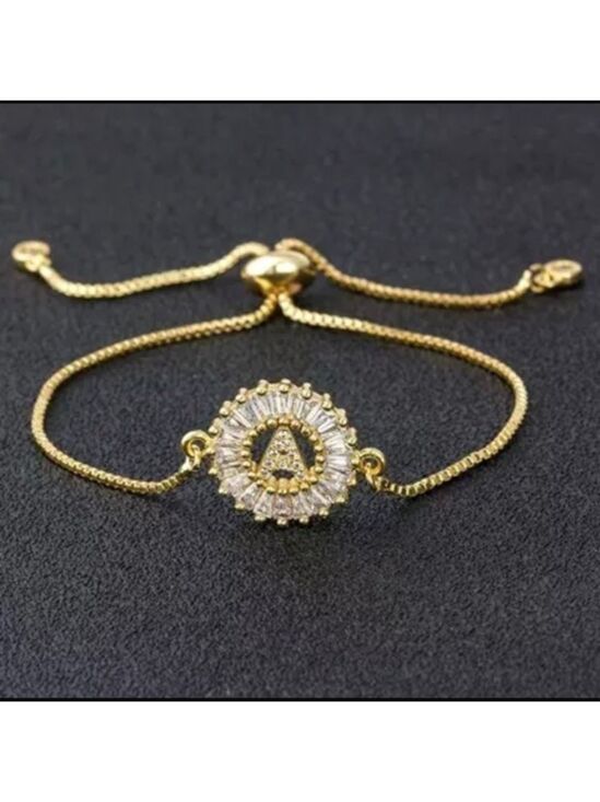 Jewelry - New Gold A Pave CZ Diamond Bracelet